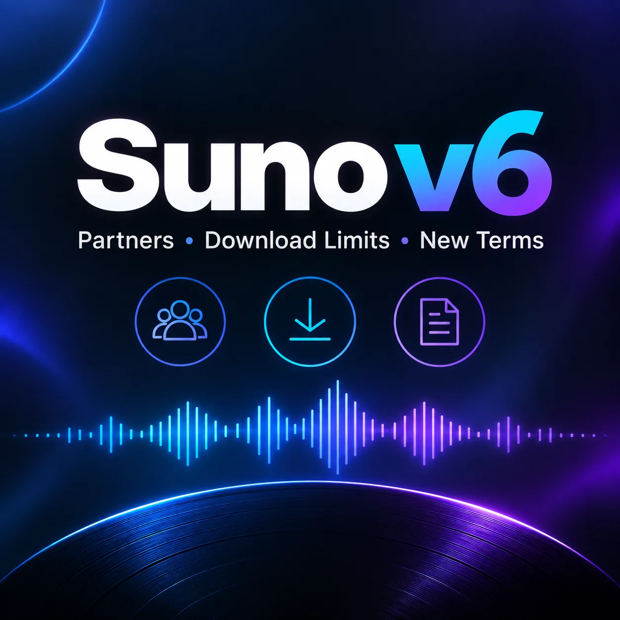 Suno, 새 모델 v6 공개 — 다운로드 제한 · 새로운 약관도 발표했다